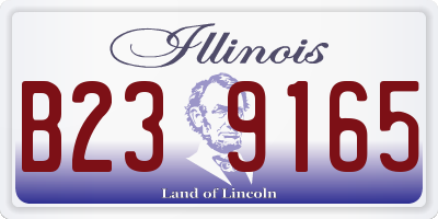 IL license plate B239165