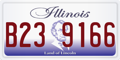 IL license plate B239166