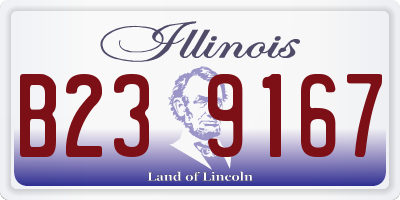 IL license plate B239167