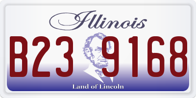 IL license plate B239168