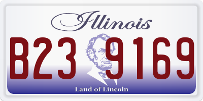 IL license plate B239169