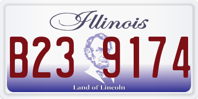 IL license plate B239174