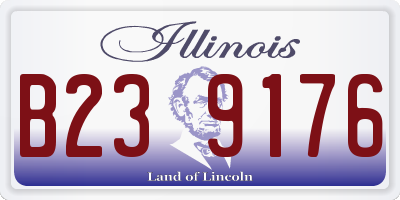IL license plate B239176