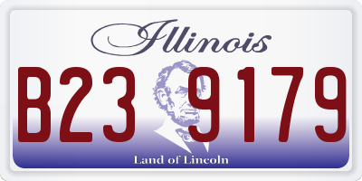 IL license plate B239179
