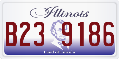 IL license plate B239186