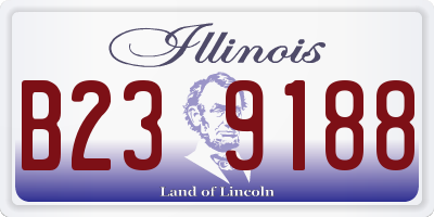 IL license plate B239188