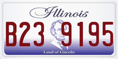 IL license plate B239195
