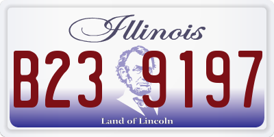 IL license plate B239197