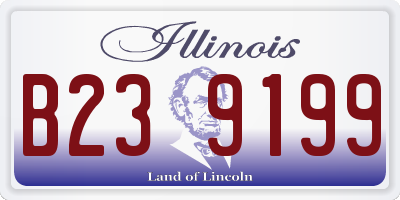 IL license plate B239199