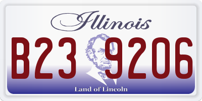 IL license plate B239206