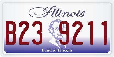 IL license plate B239211