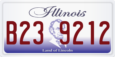 IL license plate B239212