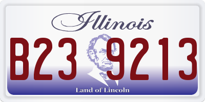 IL license plate B239213