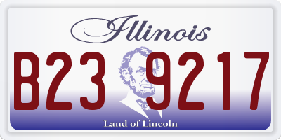 IL license plate B239217