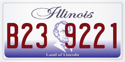 IL license plate B239221