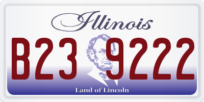 IL license plate B239222