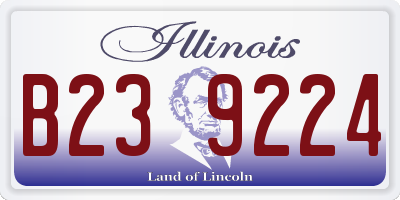 IL license plate B239224