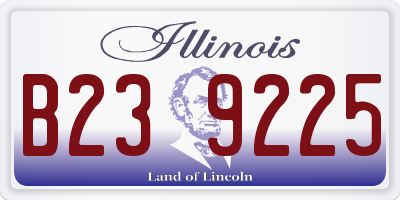 IL license plate B239225