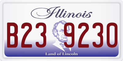 IL license plate B239230