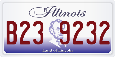 IL license plate B239232