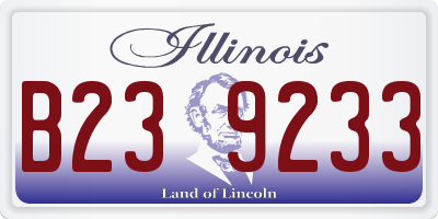 IL license plate B239233