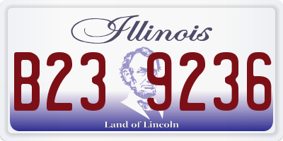 IL license plate B239236