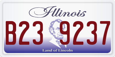 IL license plate B239237