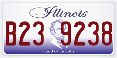 IL license plate B239238