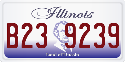 IL license plate B239239