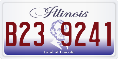IL license plate B239241