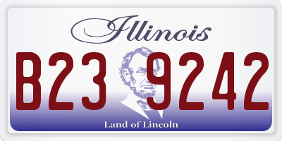 IL license plate B239242