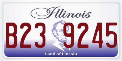 IL license plate B239245