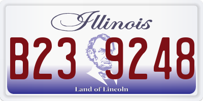 IL license plate B239248