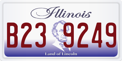 IL license plate B239249