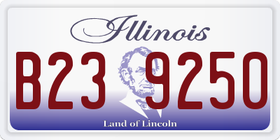 IL license plate B239250