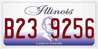 IL license plate B239256