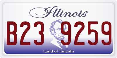 IL license plate B239259