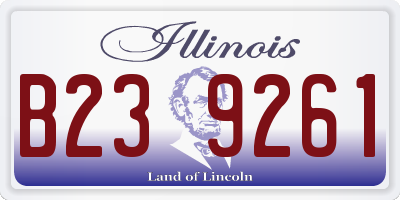 IL license plate B239261