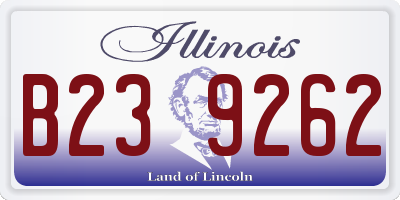 IL license plate B239262