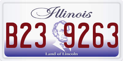 IL license plate B239263