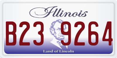 IL license plate B239264