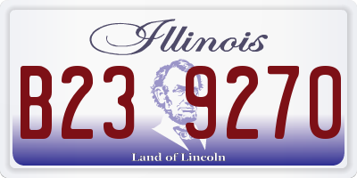 IL license plate B239270