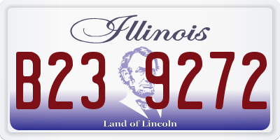 IL license plate B239272