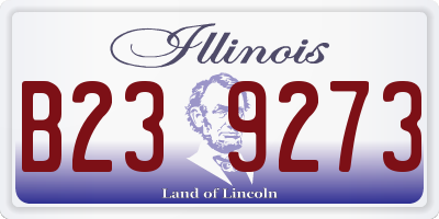 IL license plate B239273