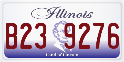 IL license plate B239276