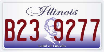 IL license plate B239277