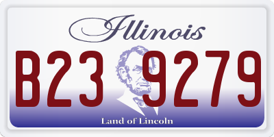 IL license plate B239279