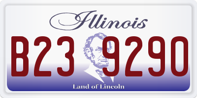 IL license plate B239290