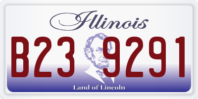 IL license plate B239291