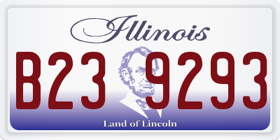 IL license plate B239293